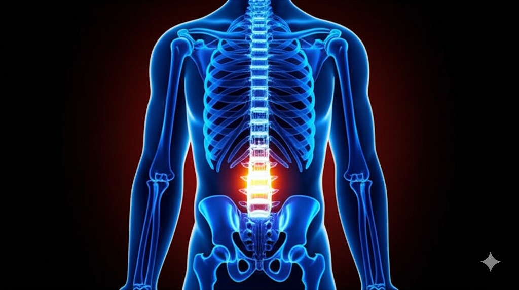 Back pain illustration